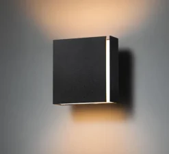 Applique murale LED, Split Medium, noir et blanc, H16cm, L15,2cm - Modular