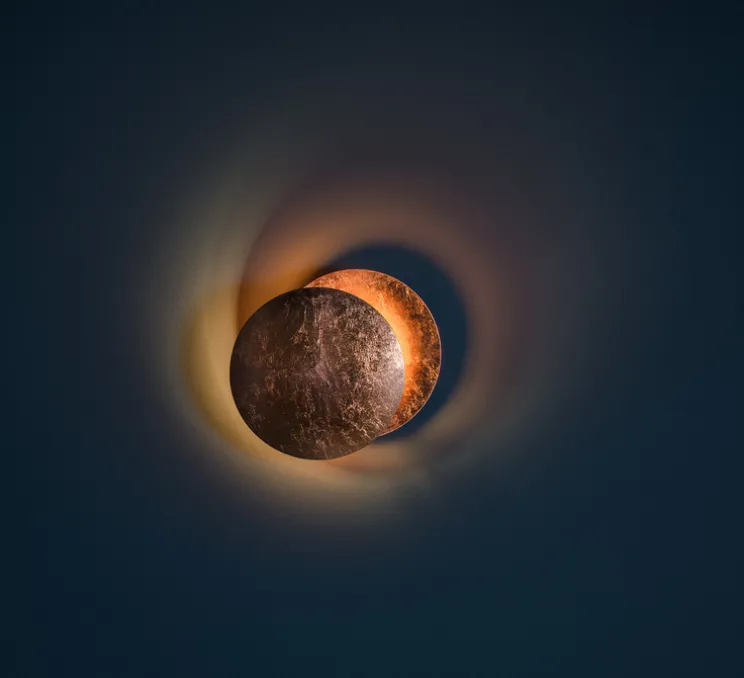 Applique murale, Lederam W, cuivre, LED, dim, 2700K, 1550 lm, Ø25cm, H25cm - Catellani & Smith