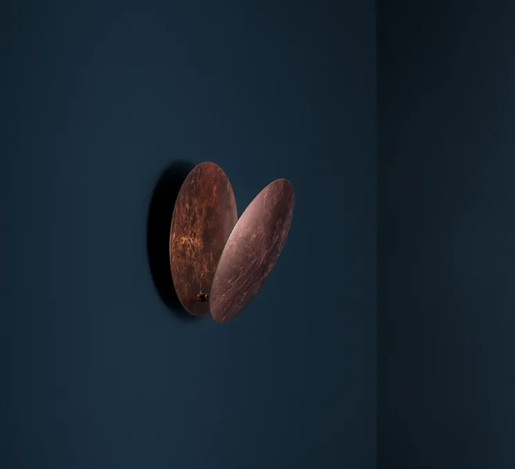 Applique murale, Lederam W, cuivre, LED, dim, 2700K, 1550 lm, Ø25cm, H25cm - Catellani & Smith