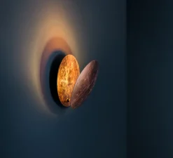 Applique murale, Lederam W, cuivre, LED, dim, 2700K, 1550 lm, Ø25cm, H25cm - Catellani & Smith