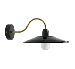 Applique murale, Light 151, col de cygne, noir, L28cm, H17cm - Zangra