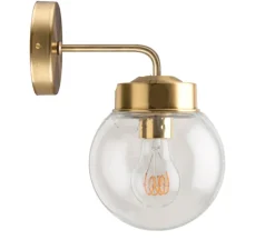 Applique murale, Light.136, avec glass 005, laiton, L15cm, H25,9cm - Zangra