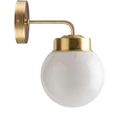 Applique murale, Light.136, avec glass006, laiton, L15cm, H25,9cm - Zangra