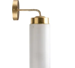 Applique murale, Light.136, avec glass022, laiton, Ø11cm, H35,5cm - Zangra