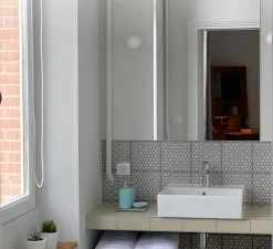 Applique murale, Light.005, avec glass001, blanc, Ø8,5cm, H5,5cm, IP20 - Zangra