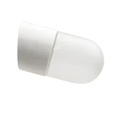 Applique murale, Light.005, avec glass001, blanc, Ø8,5cm, H6cm - Zangra