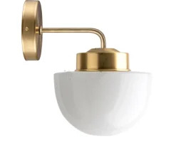 Applique murale, Light.136, avec glass021, laiton, Ø16,5cm, H23,9cm - Zangra