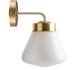 Applique murale, Light.136, avec glass023, laiton, Ø18cm, H28,4cm - Zangra