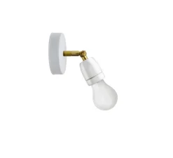 Applique murale, Light.036, en saillie, blanc, Ø8,5cm, L15cm - Zangra