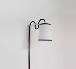 Applique murale, Lightbook, noir et blanc, Ø10cm, H14cm - DesignHeure