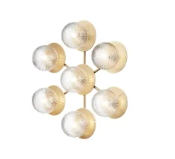 Applique murale, Liila Star, or, verre transparent, L54cm, H49cm - Nuura