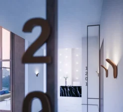 Applique murale, Lik, bronze, LED, 1300lm, L10cm, H17,8cm - Axolight