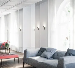 Applique murale, Lik, nickel, LED, 3000K, 1545 lm, L10cm, H17,8cm - Axolight