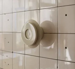 Applique murale, Lille 18, lin, Ø18cm, P9,3cm - Pholc