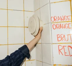 Applique murale, Lille 18, lin, Ø18cm, P9,3cm - Pholc