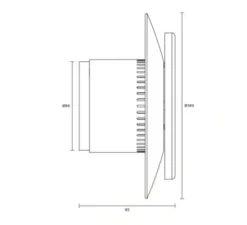 Applique murale, Lille 18, lin, Ø18cm, P9,3cm - Pholc