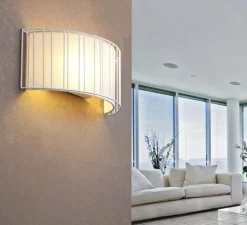 Applique murale, LINDA, blanc, L38cm, H16cm - Faro