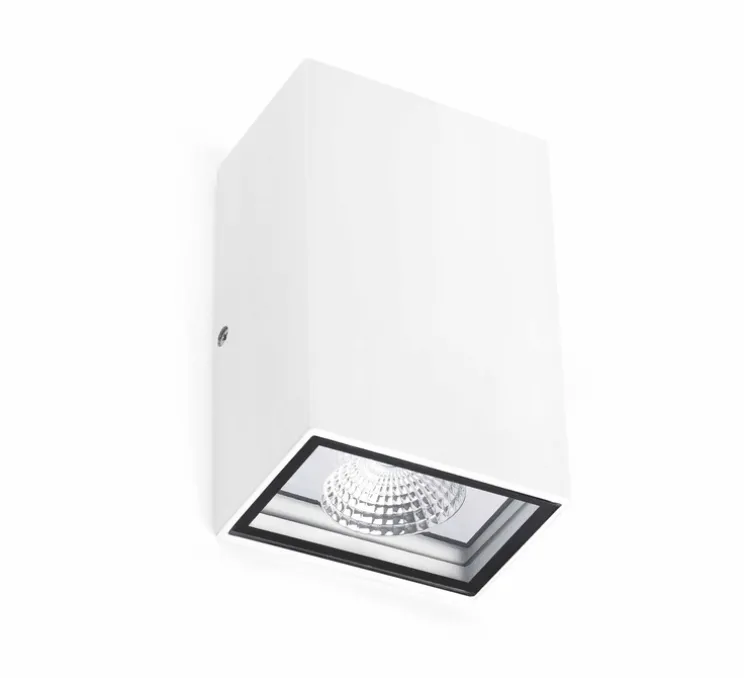 Applique murale, Ling, blanc mat, IP54, LED, 4000K, 315 lm, L9,2cm, H15,7cm - Faro