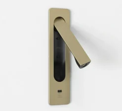 Applique murale, liseuse, Keta USB-C, or mat, LED, 2700K, 155 lm, L6,3cm, H25,6cm - Astro