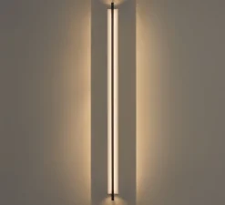 Applique murale, Lámina 165, noir, LED, dim, 2700K, 1484 lm, L9cm, H179,8cm - Santa & Cole