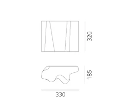 Applique murale, Logico, blanc soie, L33cm, H32cm - Artemide