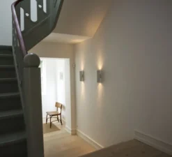 Applique murale, Lotis tubed wall 2x, blanc et or, H27,5cm - Modular