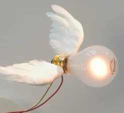 Applique murale, Lucellino NT LED, blanc, rouge, Ø26cm, H26cm - Ingo Maurer