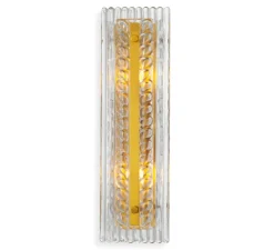 Applique murale, Luciene, laiton antique, verre, L15cm, H50cm - Eichholtz