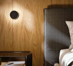 Applique murale, Ludo, noir mat, LED, dim, 3000K, 289 lm, Ø12,6cm, H8cm - Penta