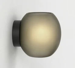 Applique murale, Luna, verre fumé, L21cm, H17cm - Astro