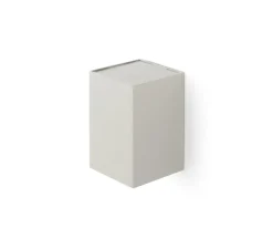 Applique murale, Lune 1L, lisse, gris, L8cm, H10cm - Faro