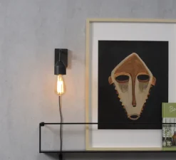 Applique murale, Madrid W, noir, Ø7cm, H14cm - It's about Romi