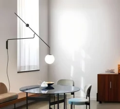 Applique murale, Malamata, B01A22, noir mat, L22cm, H33cm - Luceplan