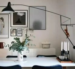 Applique murale, Mantis BS2, noir, L153cm, H68cm - Dcw editions