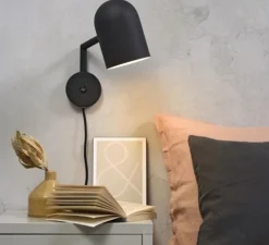 Applique murale, Marseille, noir, P29cm, H38cm - It's About Romi