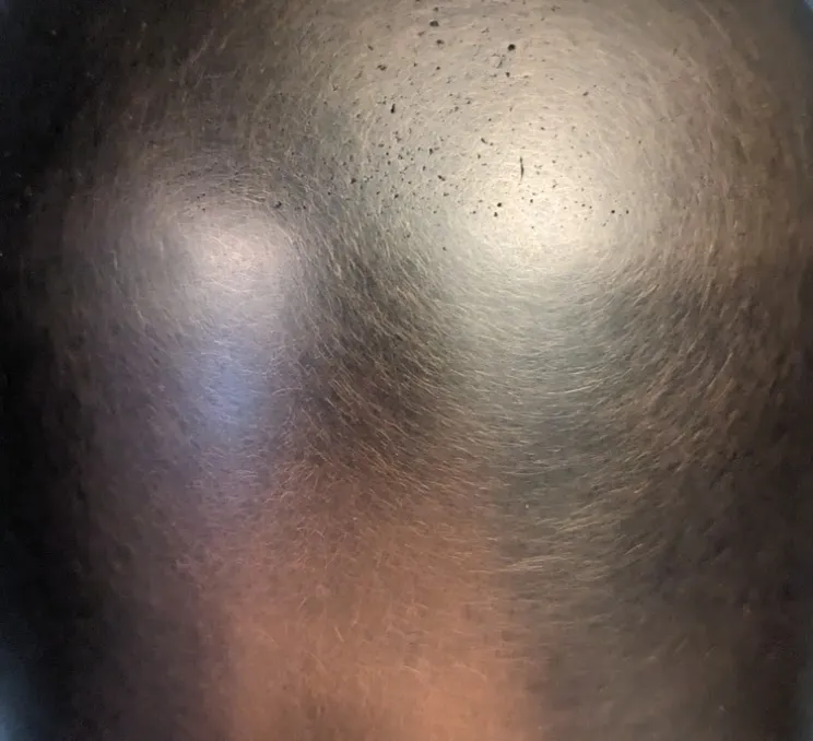 Applique murale, Martel 300, Travertin, Bronze marron foncé patiné, IP44, LED, dim, 2700K, 700 lm, L15cm, H30cm - Entrelacs