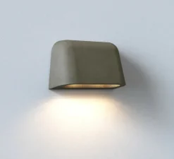 Applique murale, Mast Twin, béton mat, IP44, L23cm, H13,8cm - Astro