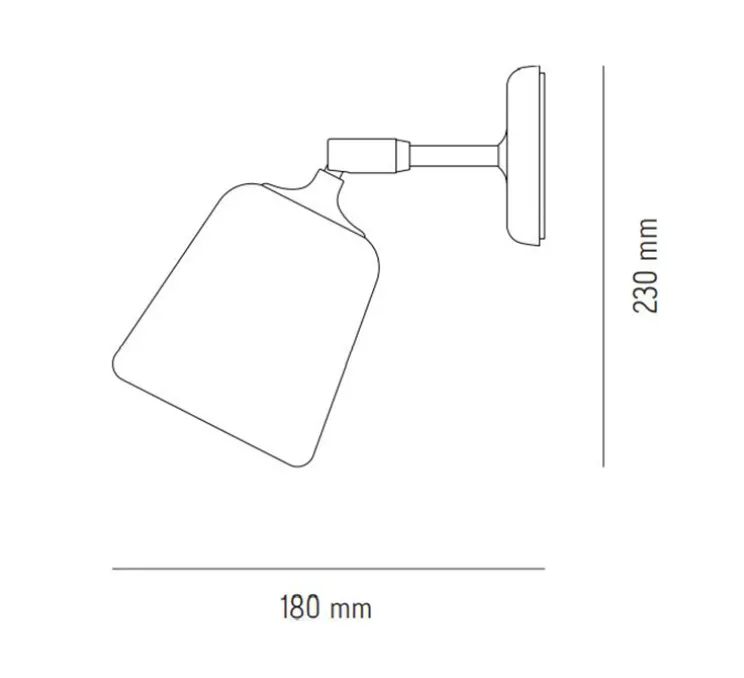 Applique murale, Material, marbre noir, L13cm, H23cm - New Works