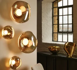 Applique murale, Melt Mini, bronze, LED, dim, 3000K, 800 lm, Ø25cm, H28cm - Tom Dixon