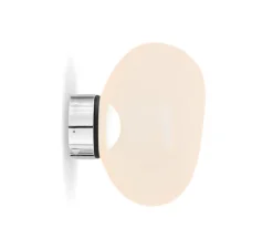 Applique murale, Melt Mini, opal, argent, LED, dim, 3000K, 800 lm, Ø25cm, H28cm - Tom Dixon