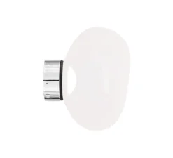 Applique murale, Melt Mini, opal, argent, LED, dim, 3000K, 800 lm, Ø25cm, H28cm - Tom Dixon