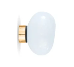 Applique murale, Melt Mini, opal, doré, LED, dim, 3000K, 800 lm, Ø25cm, H28cm - Tom Dixon