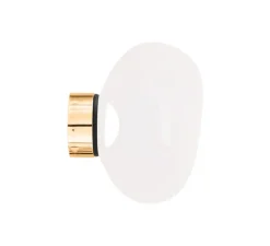 Applique murale, Melt Mini, opal, doré, LED, dim, 3000K, 800 lm, Ø25cm, H28cm - Tom Dixon