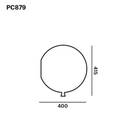 Applique murale, Memory 400, blanc brillant, Ø40cm, H41,5cm - Brokis