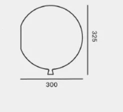 Applique murale, Memory 300, Rose Mat, Ø30cm, H32.5 cm - Brokis