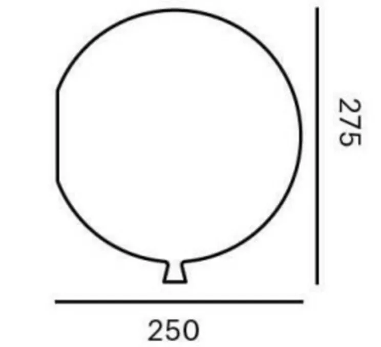 Applique murale, Memory 250, rouge, Ø25cm, H27.5cm - Brokis