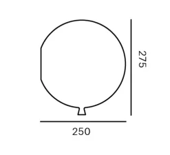 Applique murale, Memory 250, rose clair, Ø25cm, H27,5cm - Brokis