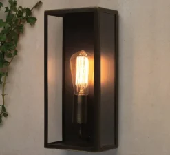 Applique murale, Messina 160 II, Noir, IP44, L10cm, H35cm - Astro Lighting