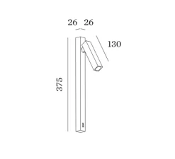 Applique murale, Mick Snooze 1.0, blanc, or, LED, 2700K, 190lm, L15,6cm, H37,5cm - Wever & Ducré