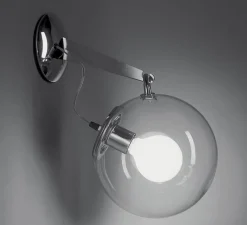 Applique murale, Miconos, chrome brillant, L25cm, H25cm - Artemide